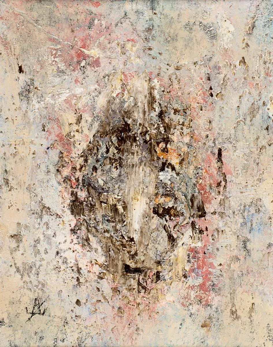 HEAD by John Kingerlee, 2020, oil on board, sold Dec 2020
