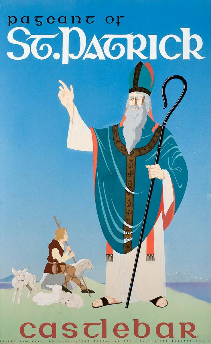 Patrick Carroll, PAGEANT OF ST PATRICK, CASTLEBAR [ADVERTISING POSTER], gouache
