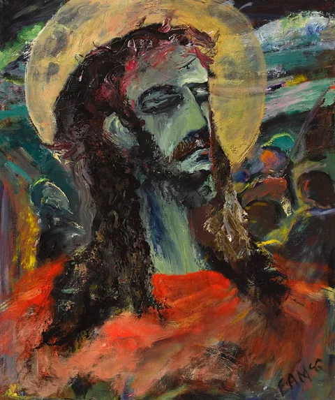 Senator Edward Augustine McGuire, ECCE HOMO (HEAD OF CHRIST), 1950, oil on canvas