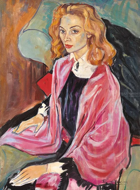Raymond Piper, SIOBHÁN MCKENNA, 1953, oil on canvas