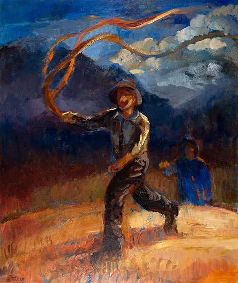 SUMMER FUN II by Joanna Tinsley, oil on canvas, sold Dec 2020
