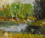 Liam Treacy, SALMON POOL ON THE AVONMORE RIVER, COUNTY WICKLOW