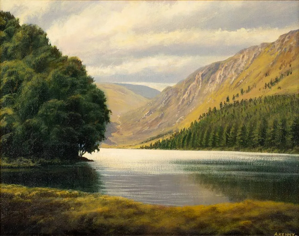 GLENDALOUGH by Alan Kenny, oil on canvas, sold Dec 2020