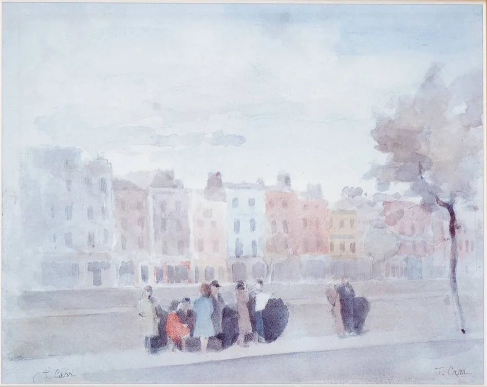 Tom Carr, ORMOND QUAY, DUBLIN, 1939, print