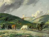 Charles McAuley, CATTLE IN A LANDSCAPE