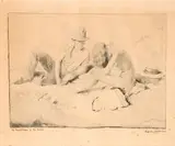 William Orpen, THE DRAUGHTSMAN AND HIS MODEL