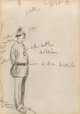 Jack Butler Yeats, POLICEMAN, CUFFE STREET