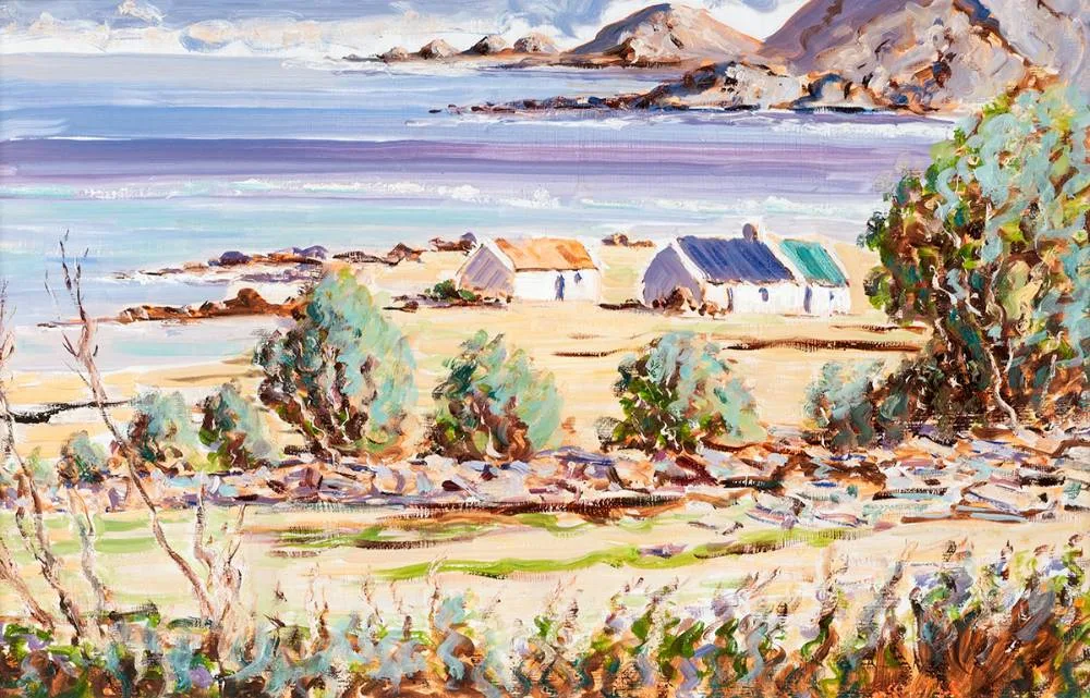 Sam Coulter, THE GLENTIES, COUNTY DONEGAL, oil on board