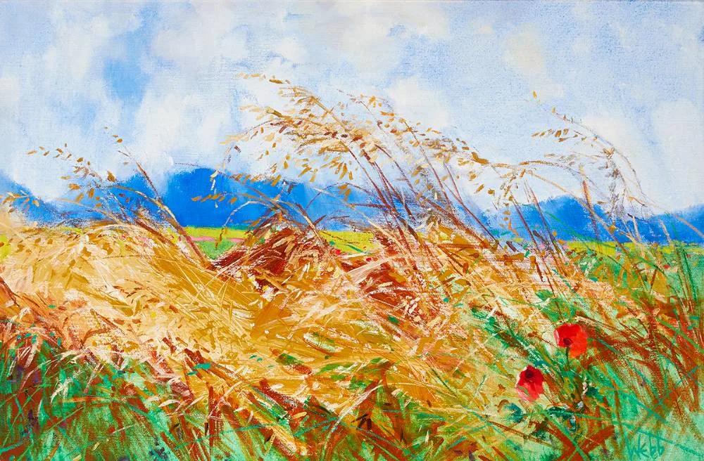 WINDSWEPT by Kenneth Webb, oil on canvas, offered Dec 2020