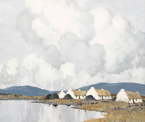 Paul Henry, THE BLUE HILLS OF CONNEMARA, 1933, oil on canvas