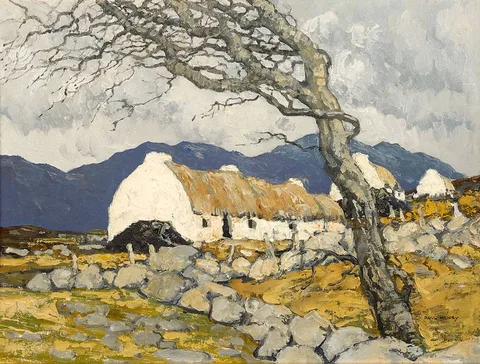 Paul Henry, THE STONY FIELDS OF KERRY, 1934-1939, oil on board