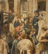 William Conor, WEDDING AT JOY STREET, BELFAST