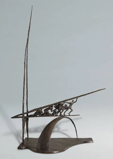 Yann Goulet, FREEDOM, bronze on bronze base