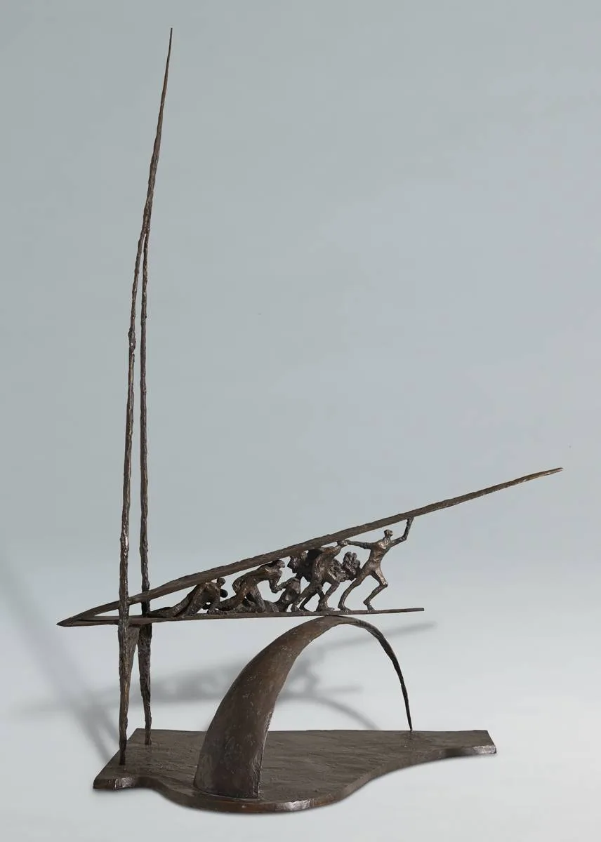 Yann Goulet, FREEDOM, bronze on bronze base