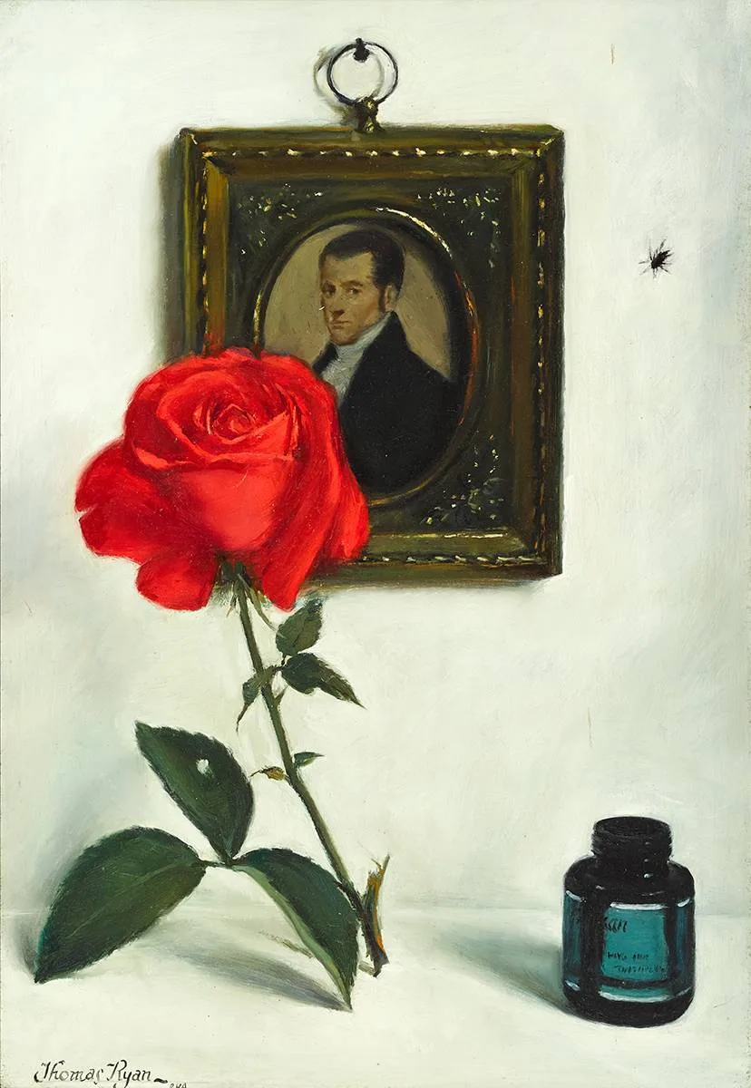 A MINIATURE SHOW by Thomas Ryan, 1971, oil on board, sold Dec 2020