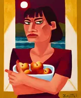Graham Knuttel, WOMAN WITH FRUIT