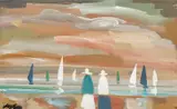 Markey Robinson, FIGURES WITH SAILBOATS