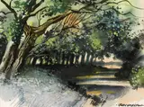 John Skelton, LEAFY PATHWAY, POWERSCOURT, ENNISKERRY, COUNTY WICKLOW