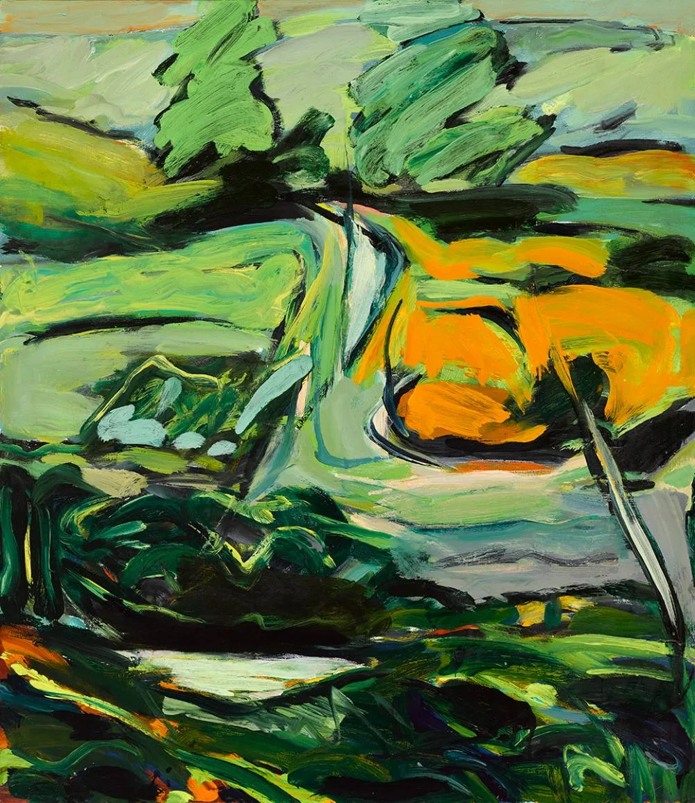 IMALL ROAD by Robert Armstrong, 1993, oil on canvas, sold Oct 2020