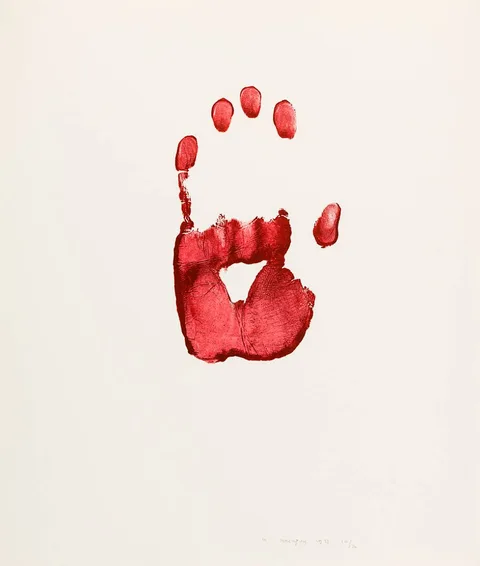 Louis le Brocquy, HAND, 1971, lithograph on hand made rag paper (no. 50 from an edition of 70) lithograph on handmade rag paper;