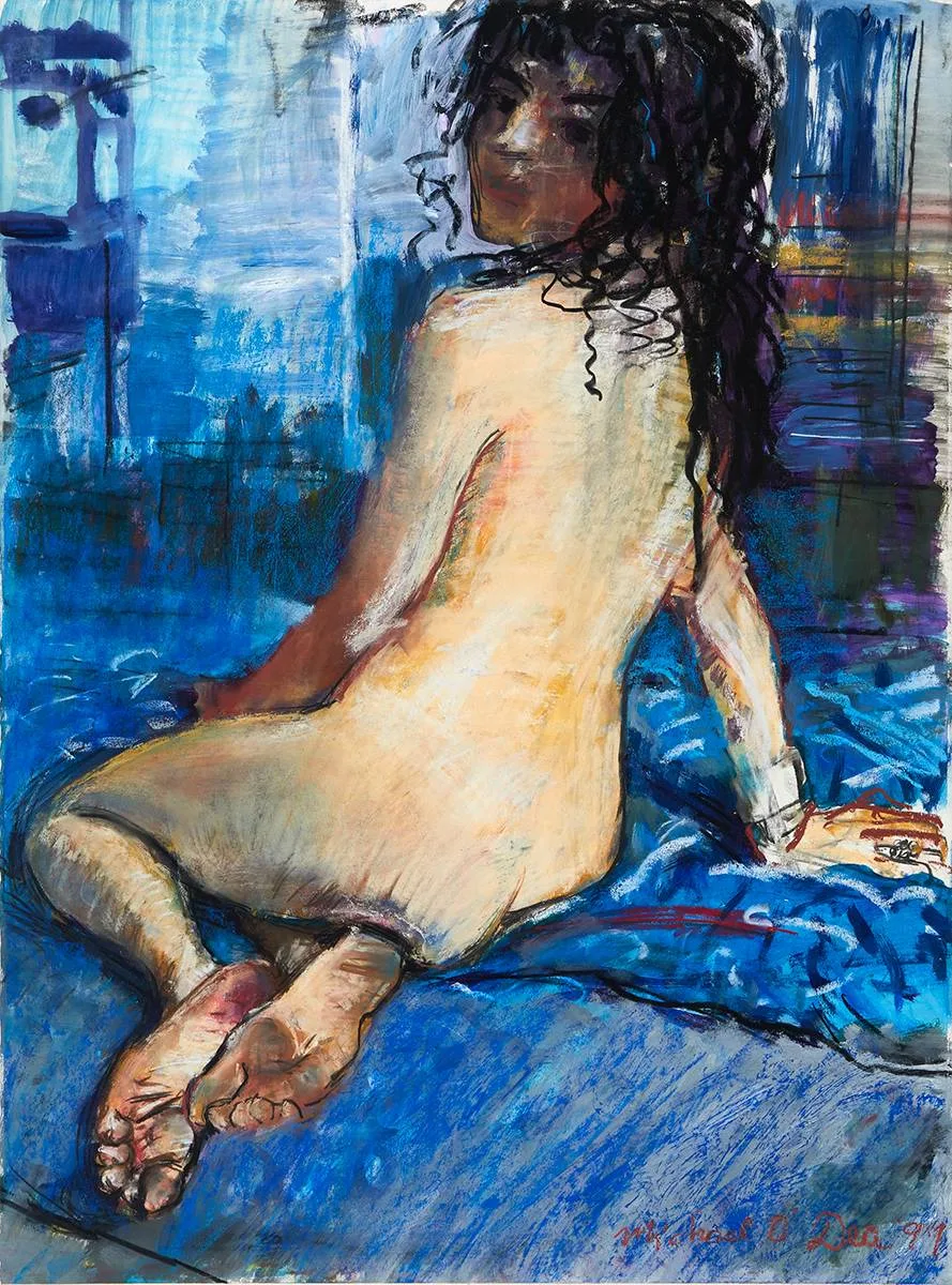 ÉDAÍN NO. 15 by Michael O'Dea, 1997, chalk pastel and acrylic on paper, sold Oct 2020