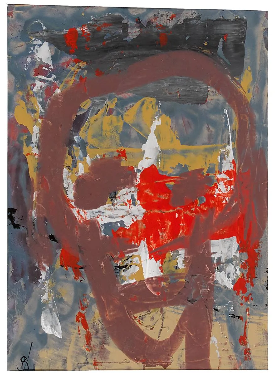 John Kingerlee, HEAD, 2016, gouache