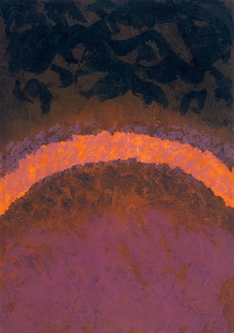 Anne Madden, AURORA BOREALIS II, 2005, carborundum print; (artist's proof)