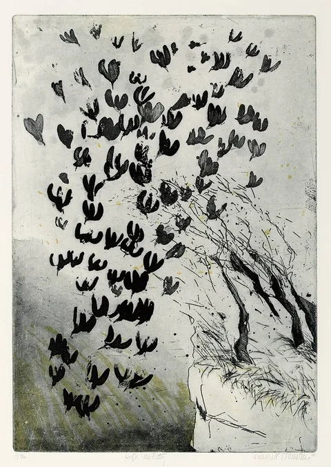 Vincent Sheridan, HIGH SOCIETY, 2004, etching; (no. 1 from an edition of 50)
