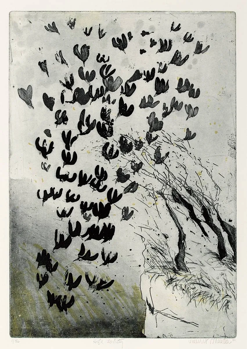 HIGH SOCIETY by Vincent Sheridan, 2004, etching; (no. 1 from an edition of 50), sold Oct 2020