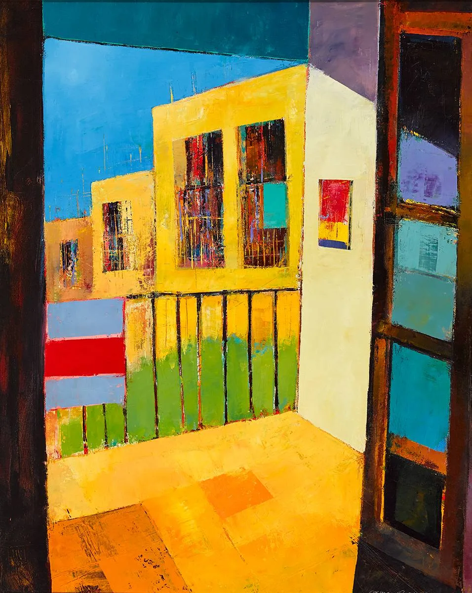 SPANISH WINDOW II by Cormac O'Leary, 2004, oil on canvas, sold Oct 2020