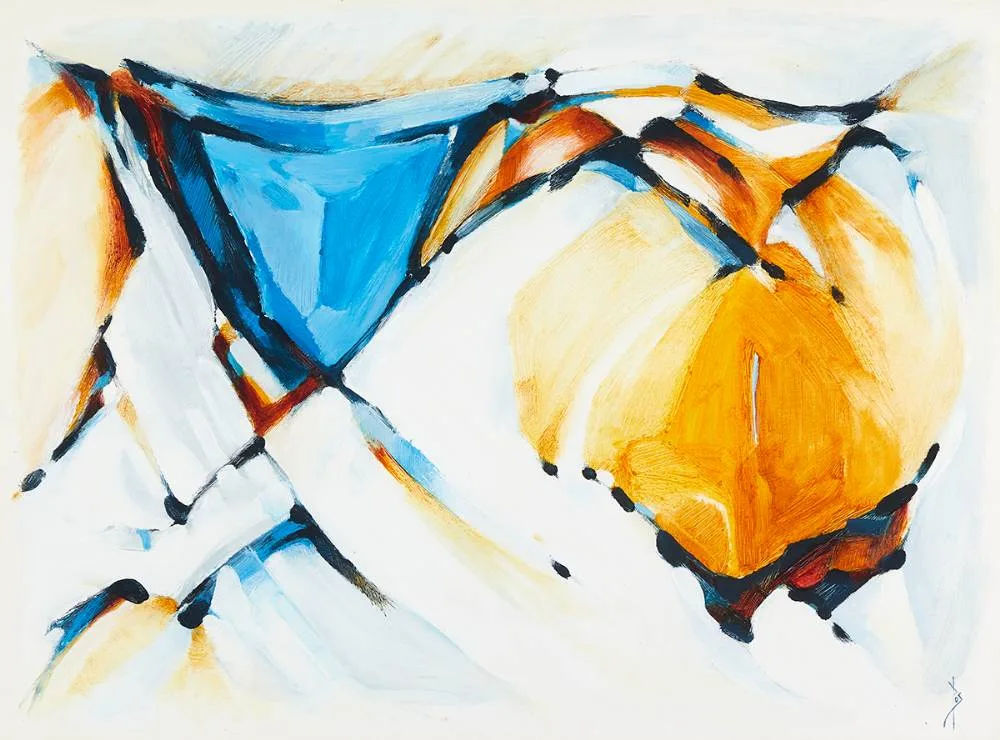 VENDEE I by Paul Swan, oil on paper, offered Oct 2020