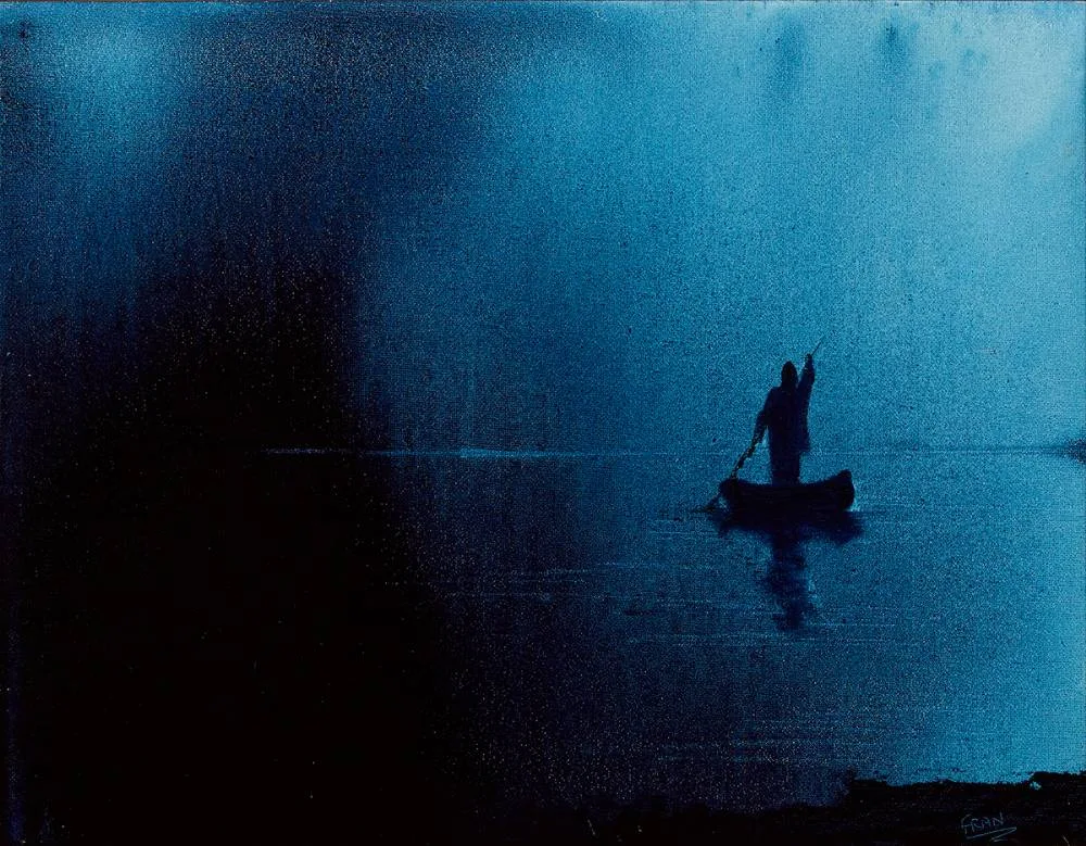 Fran McCann, SOLITUDE, oil on board