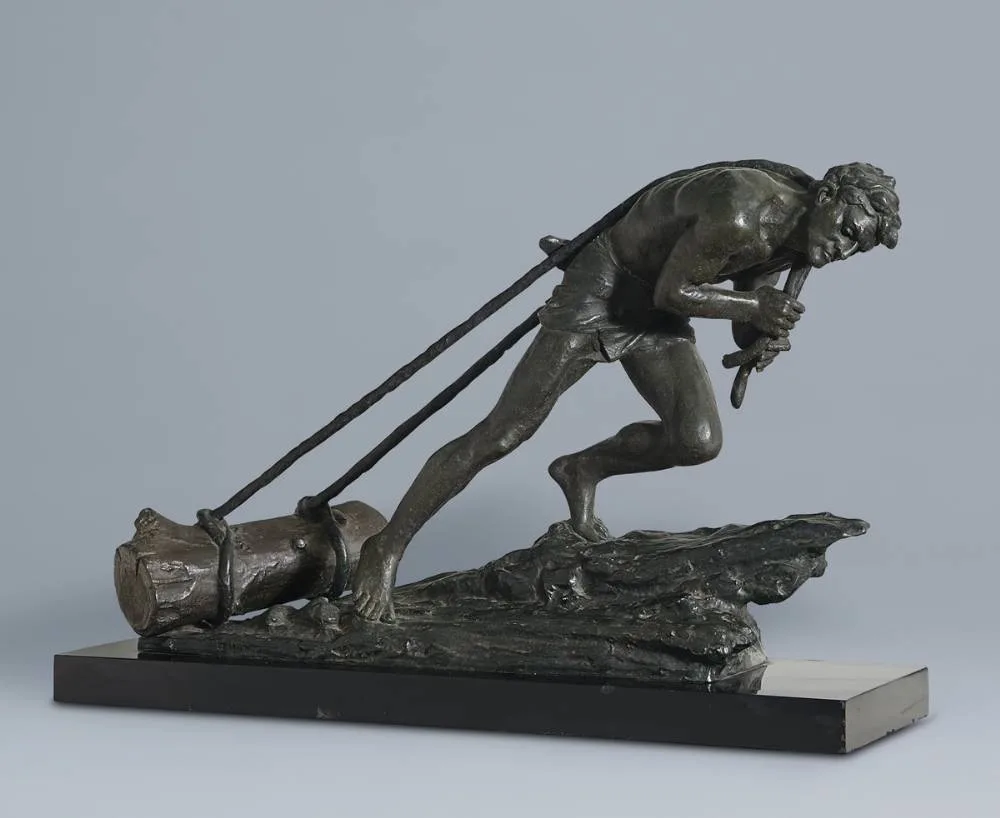 L'EFFORT by Edouard Drouot, bronze, sold Oct 2020