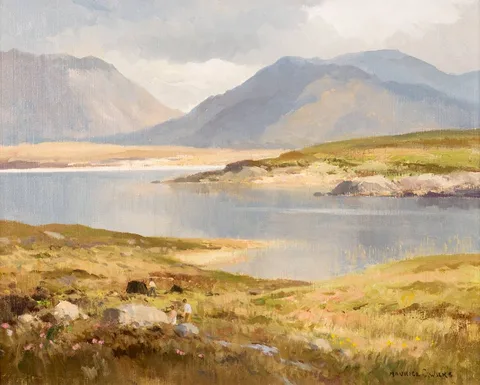 Maurice Canning Wilks, MORNING CALM, COUNTY GALWAY, oil on canvas