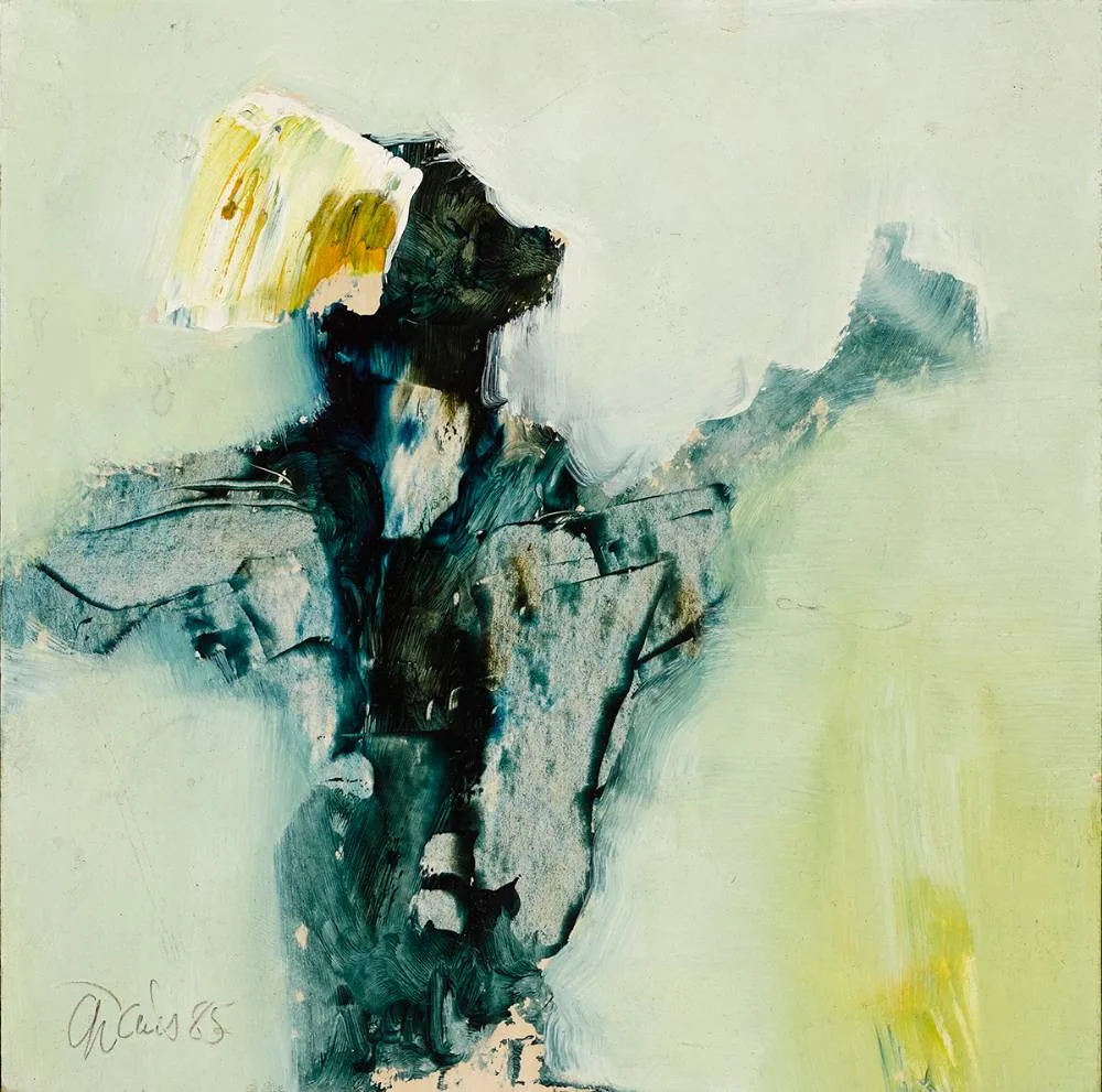 Gerald Davis, UPLIFT, 1985, oil on board