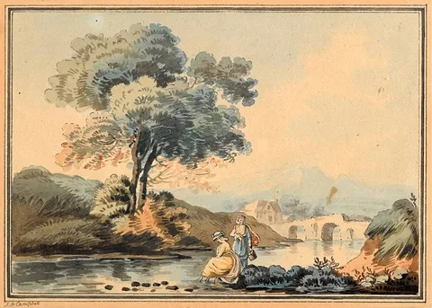 VIEW NEAR WEXFORD by John Henry Campbell, watercolour, offered Oct 2020
