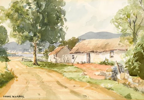 Frank Murphy, NEAR FAHAN, COUNTY DONEGAL, watercolour