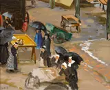William John Leech, RAINY DAY - FINISTÈRE MARKET, CONCARNEAU