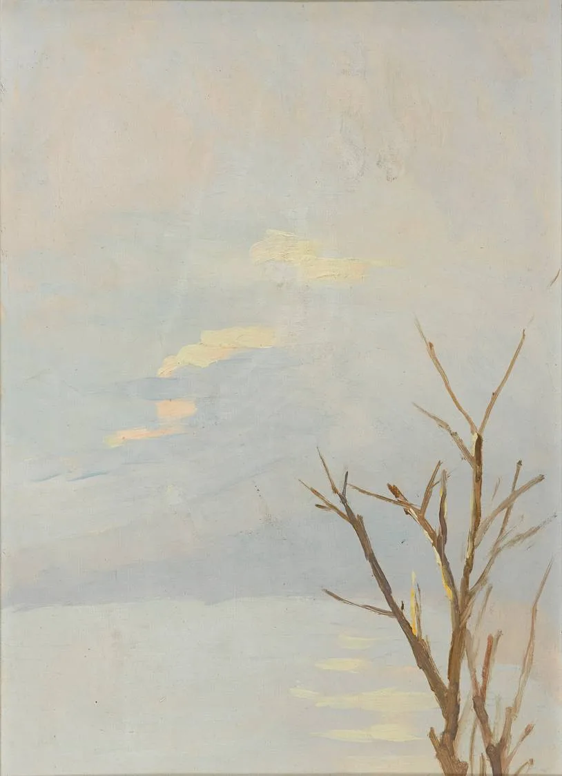 COAST SCENE by Eileen Murray, oil on board, sold Oct 2020