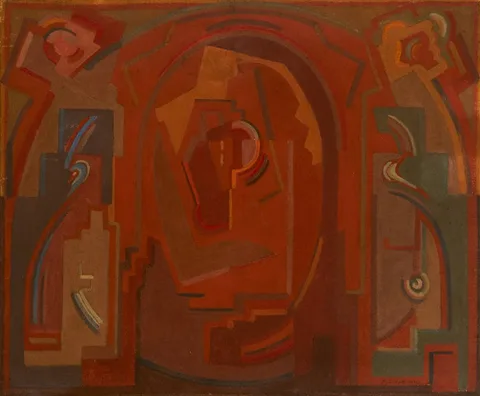 Mainie Jellett, PAINTING, 1930, oil on canvas