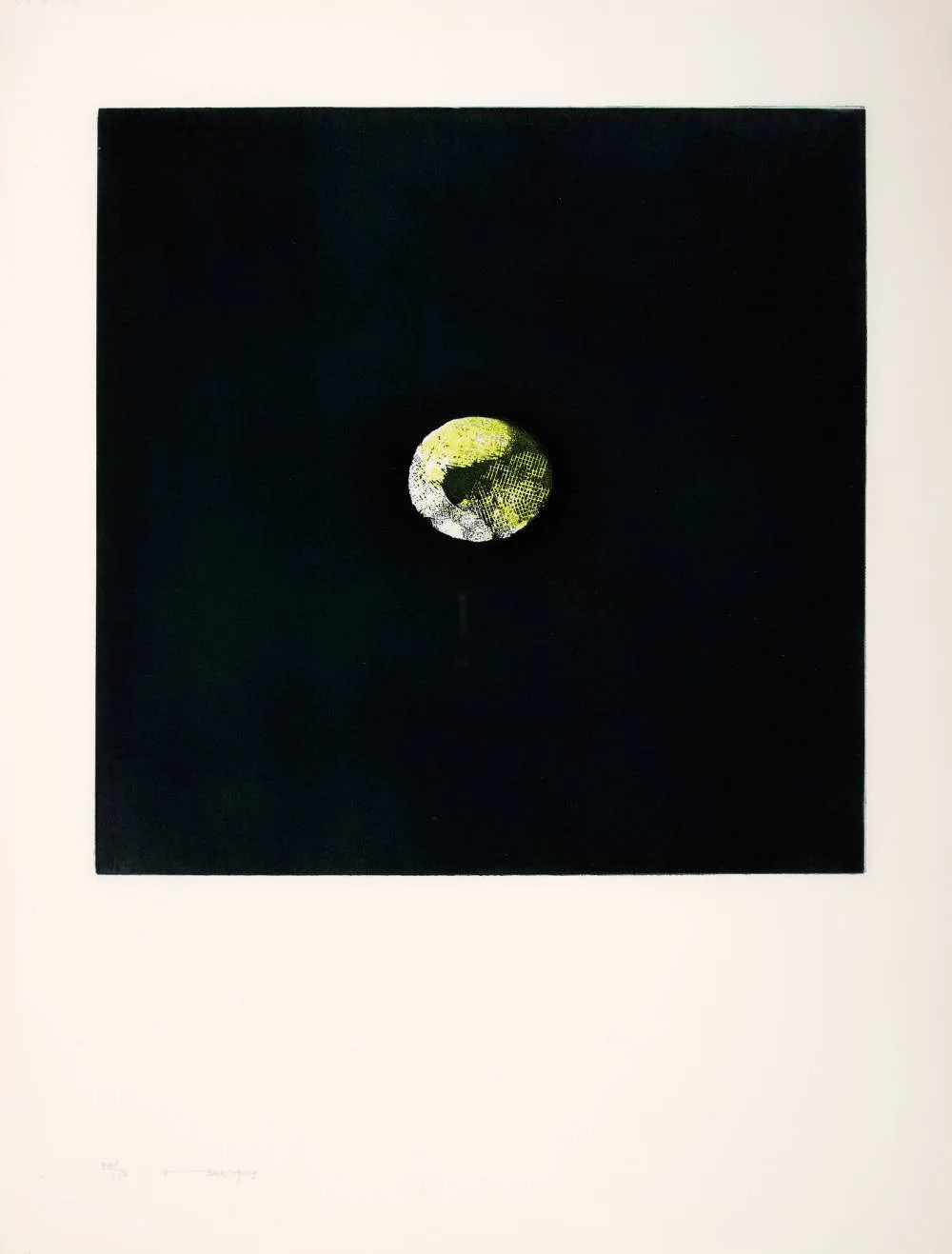 LEMON by Louis le Brocquy, 1974, aquatint; (no. 7 from an edition of 75), sold Oct 2020