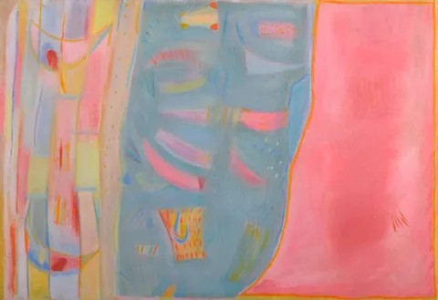 Tony O'Malley, AIR, WATER, LIGHT, BAHAMAS, 1979, oil on board