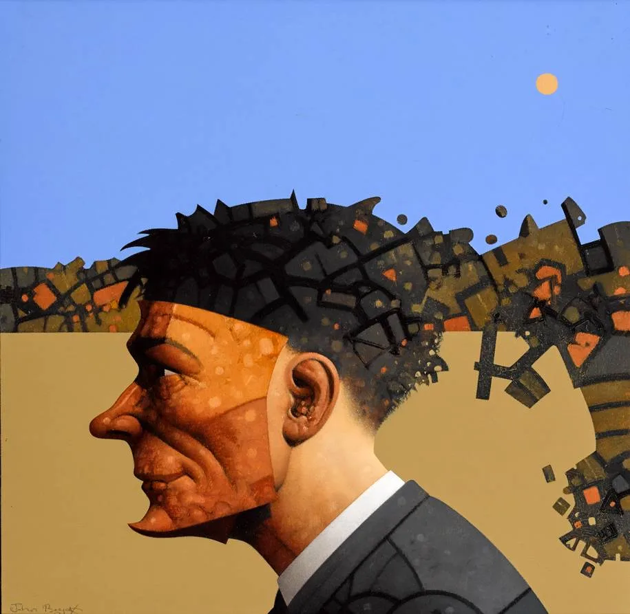 John Boyd, TERRA INCOGNITA II, 2011, oil on board