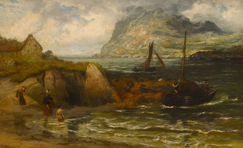 KILLARY BAY, CONNEMARA by Thomas Rose Miles, oil on canvas, sold Oct 2020