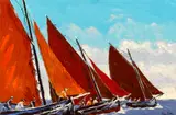 Ivan Sutton, GALWAY HOOKERS, CARRAROE BAY, COUNTY GALWAY