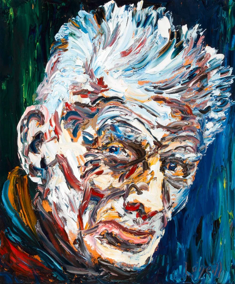 Liam ONeill, PORTRAIT OF SAMUEL BECKETT, oil on canvas