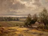 Frank McKelvey, CATTLE GRAZING BY A COTTAGE