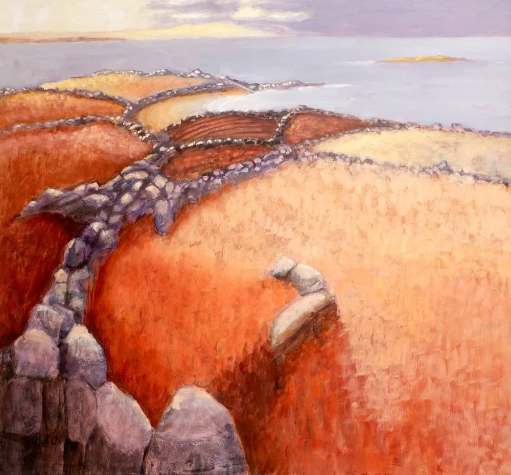AUTUMN LANDSCAPE by Arthur Armstrong, oil on board, sold Jul 2020