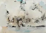 Tom Carr, FIGURE BY A LAKE