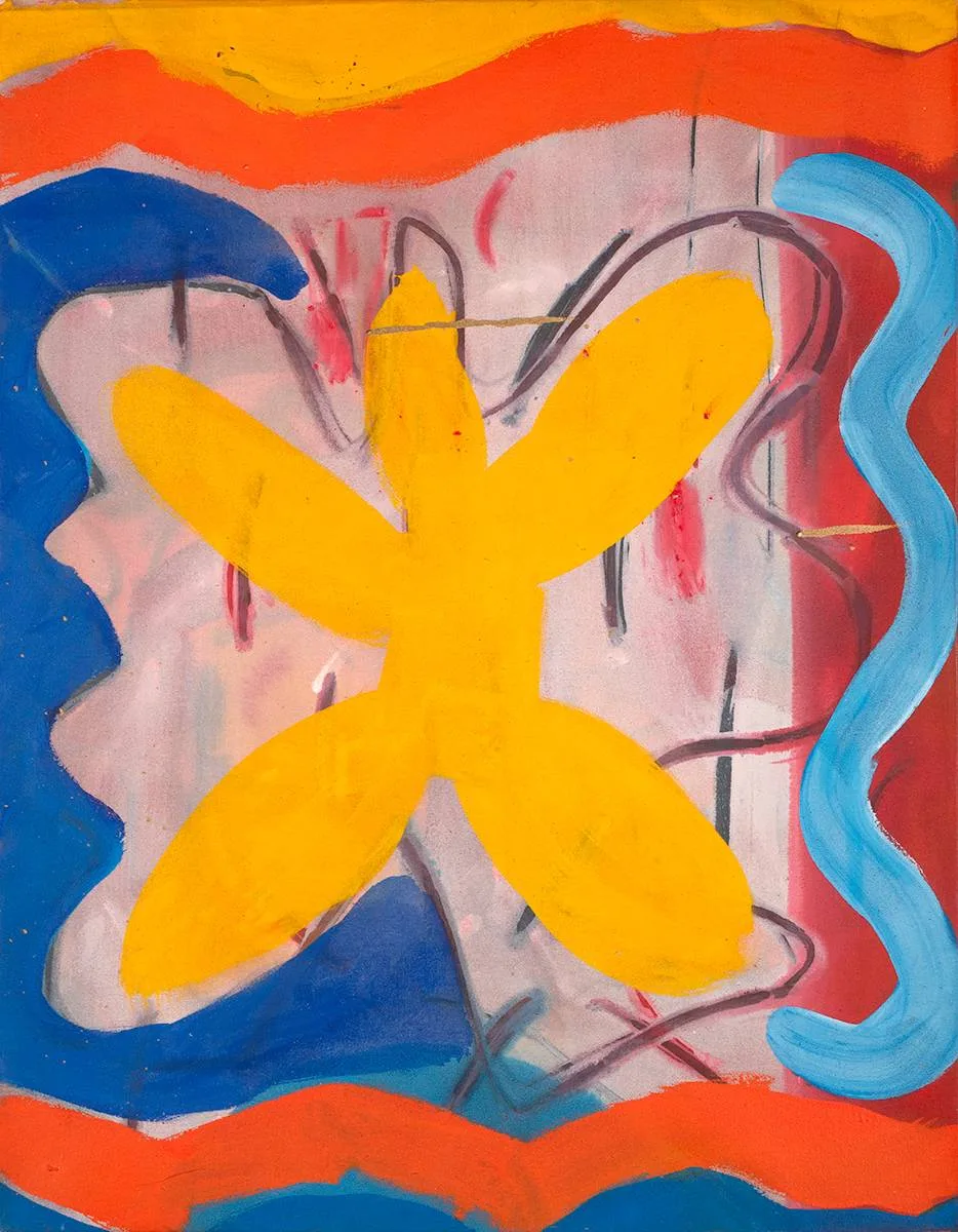 Patrick Jones, YELLOW MAN, 1976, acrylic on canvas